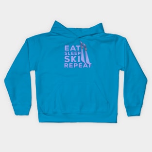 Eat Sleep Ski Repeat Kids Hoodie